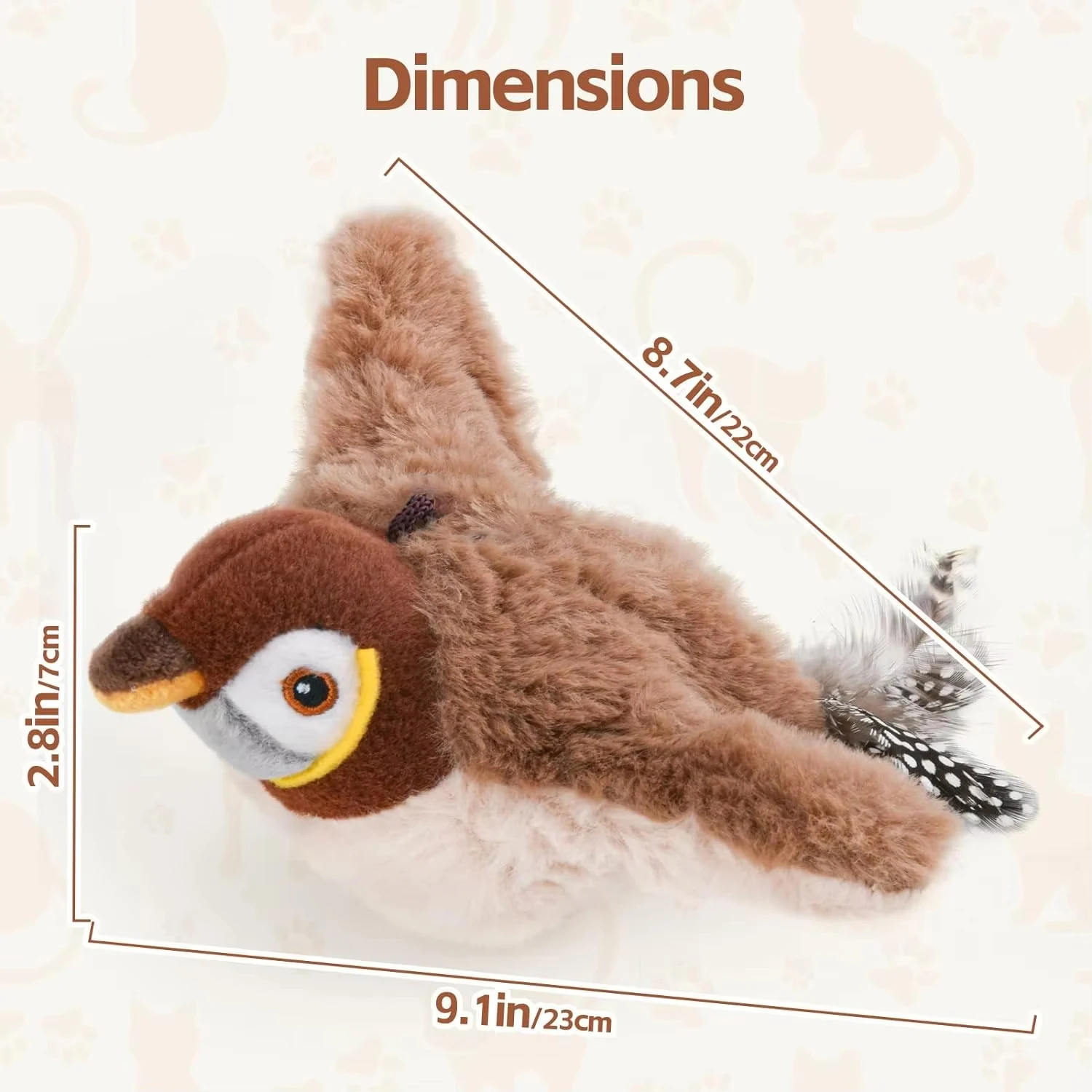 Pet chasing toy chirping electric bird toy cat toy that automatically shakes and flaps wings cannot fly USB charging
