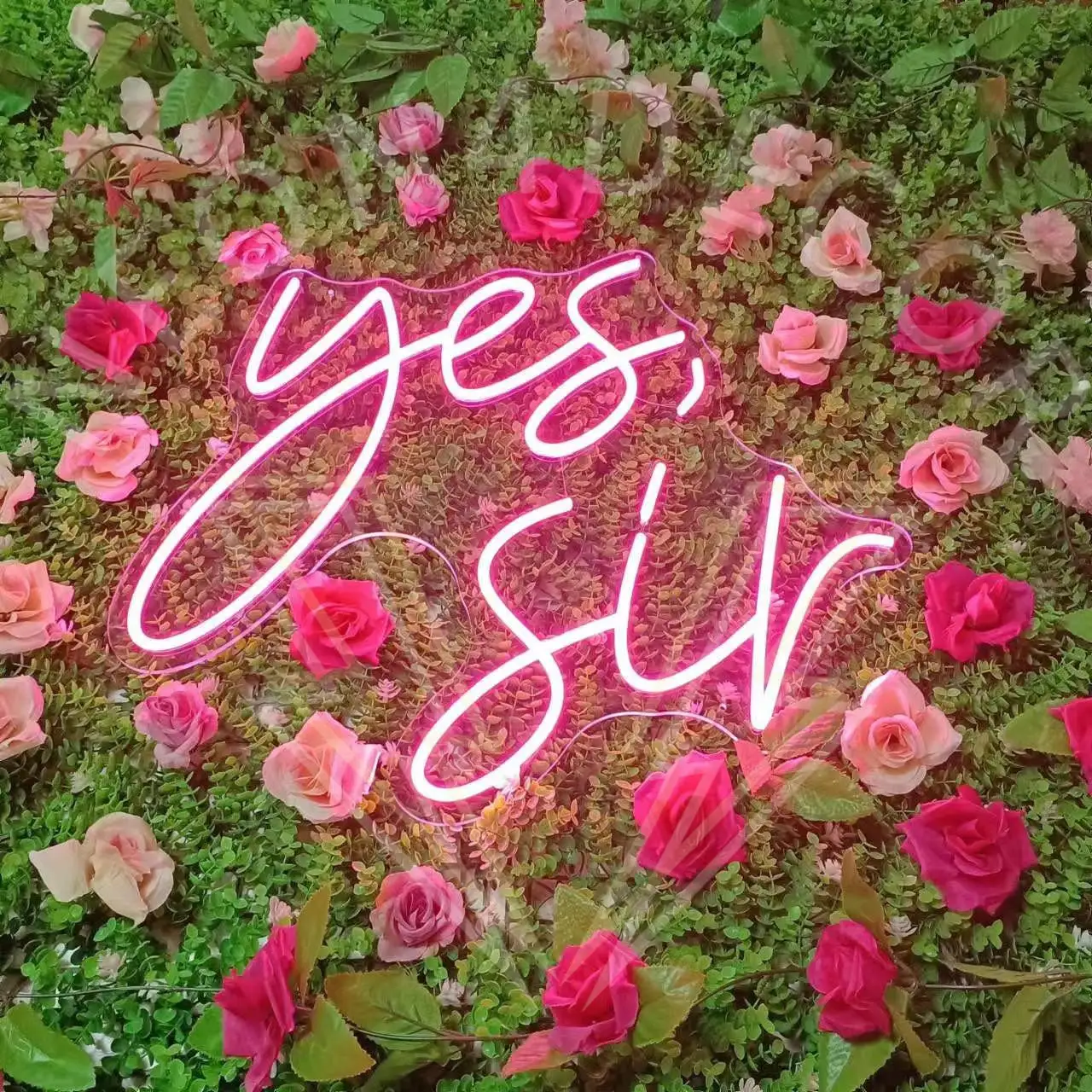 

Yes SIR Neon Sign for Wall Decor USB Pink LED Neon Light Girls Room Decoration Beauty Bar Club Pub Wall Art Birthday Gifts