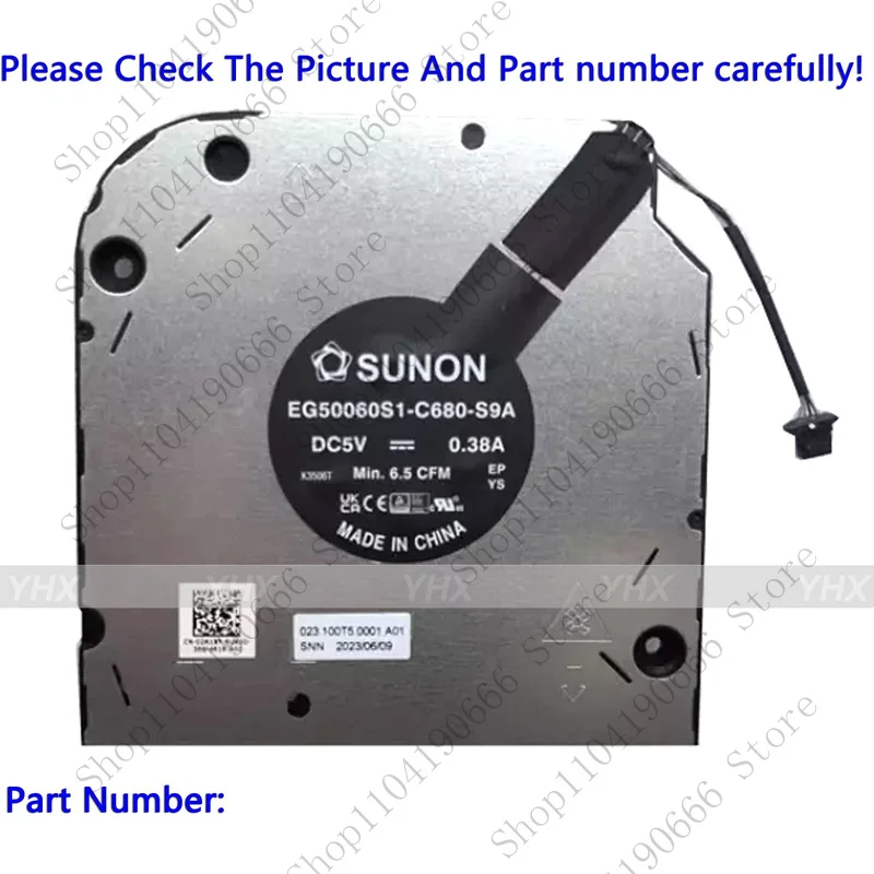 

bd New for DELL Precision 15 3580 Latitude 5540 CPU COOLING FAN 02K1XY.