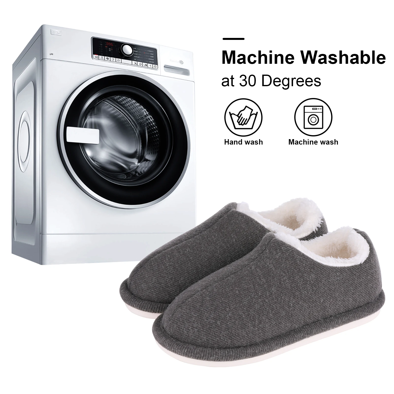 Litfun Winter Fur Cotton Slippers Women Indoor Warm Plush Home Cozy Slippers Fluffy Female Soft Sole Non-Slip Casual Furry Shoes