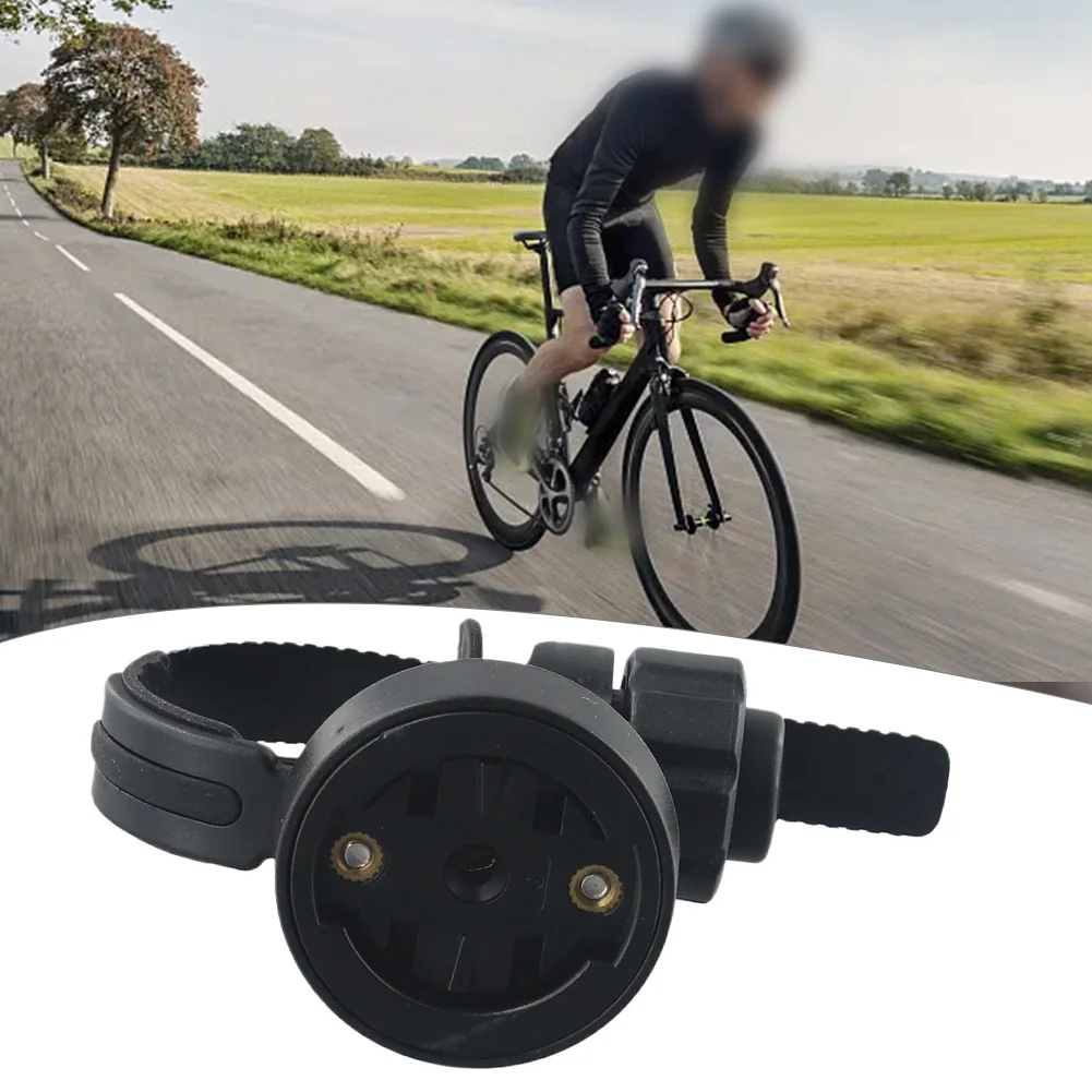 Bicycle Computer Mount Holder For Garmin Bike Front Light Bracket Handlebar Mount Computer Rotating Bracket ABS Black Bracket