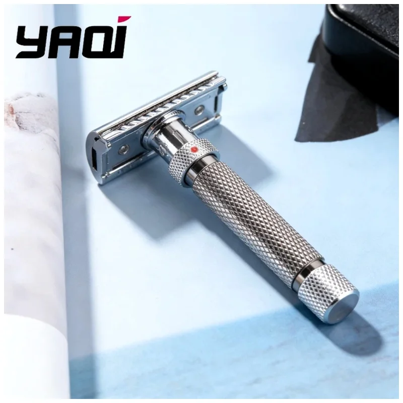 YAQI Adjustable The Final Cut Chrome And Gunmetal Color Safety Razor Mens Wet Shave Grooming Tools for Men Hot sale！2026