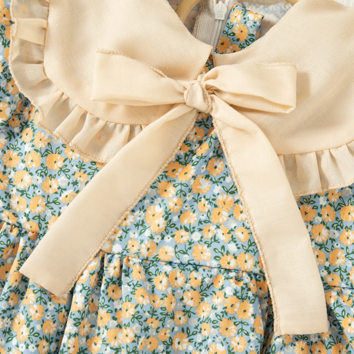 Baby Girl Dress Summer Floral Bow Short Sleeved Girl Dress Cute Bubble Sleeve Girl Princess Dress Baby Clothes Girl