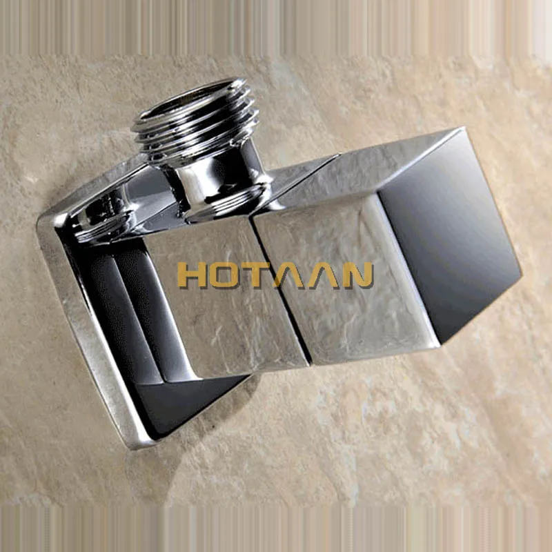 Solid Brass Made Chrome Color Black Color Triangle valve bathroom accessory 1/2*1/2 Suqare Toilet Angle Valve