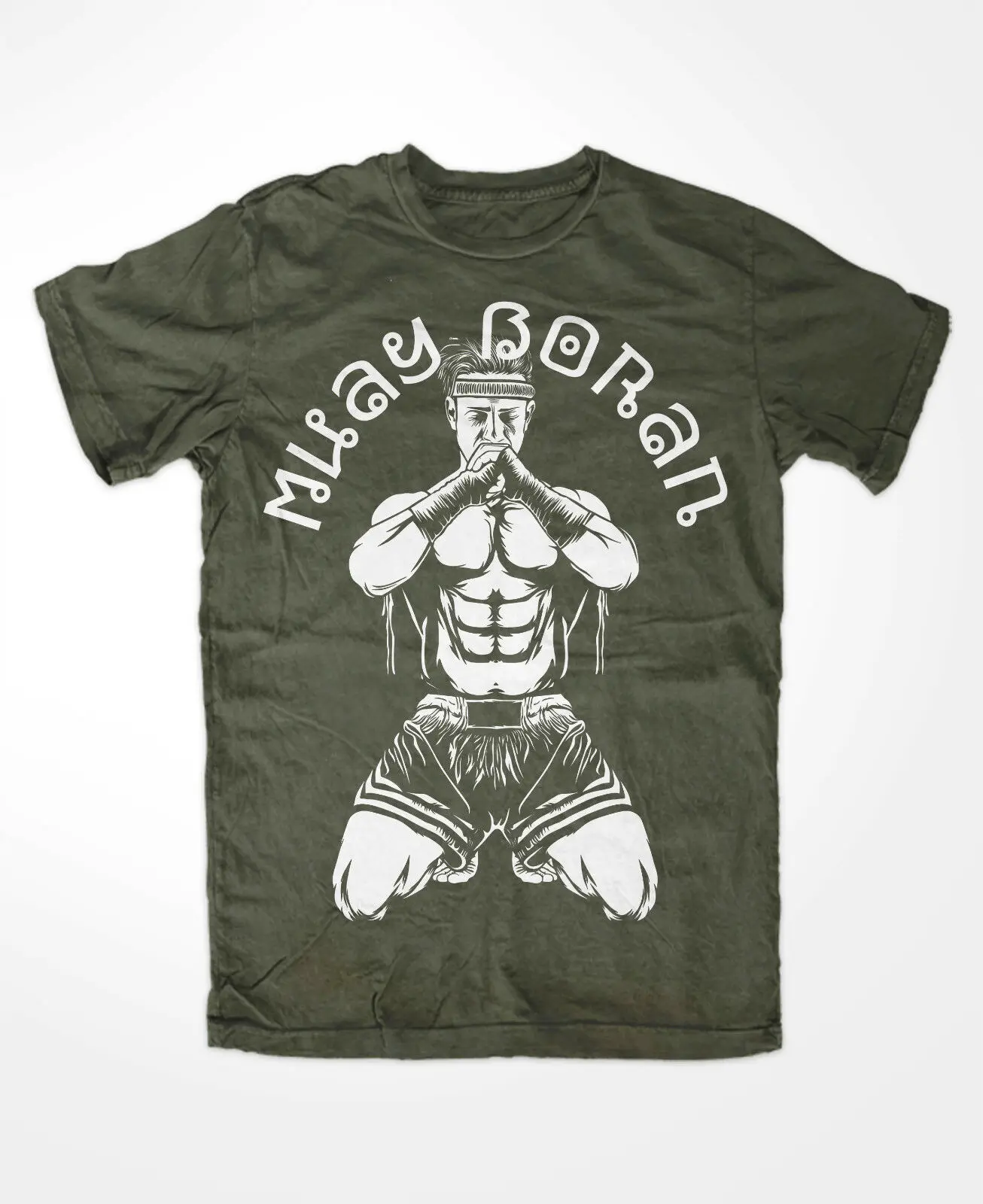 Muay Boran Tshirt Kampfsport Ong Bak Funshirt Boxen Judoka Krav Maga Men's 100% Cotton Casual T-shirts Loose Top Size S-3XL