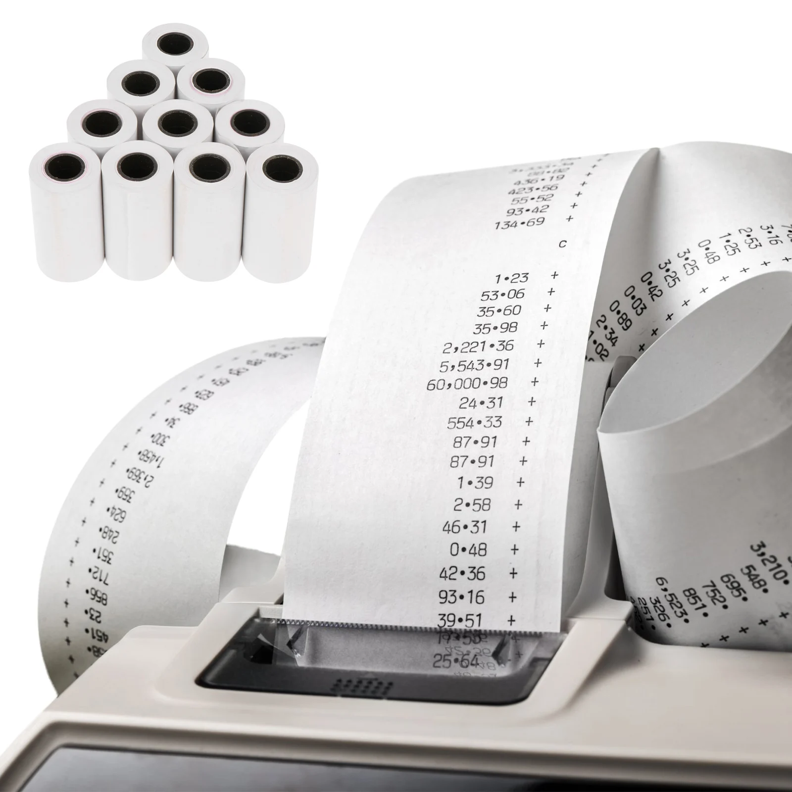 10 قطعة لفة ورق Pos الحرارية 80 مللي متر × 30 متر جودة ممتازة لتسجيل النقدية طباعة واضحة متوافقة مع مكتب الطابعة الحرارية #2