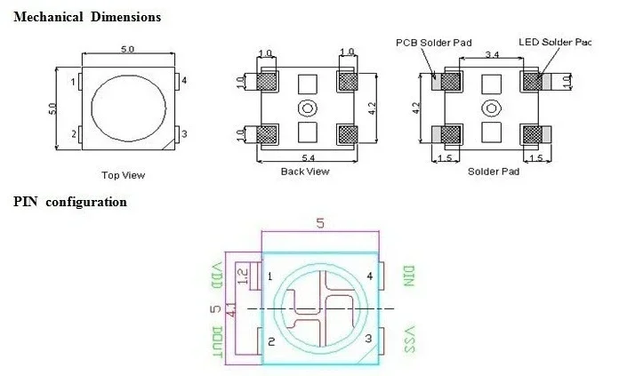 10-1000pcs SK6812 RGBW RGBNW RGBWW WS2812B RGB LED Chip 5050 3535 SMD Black/White PCB  Individually Addressable Chip Pixels 5V