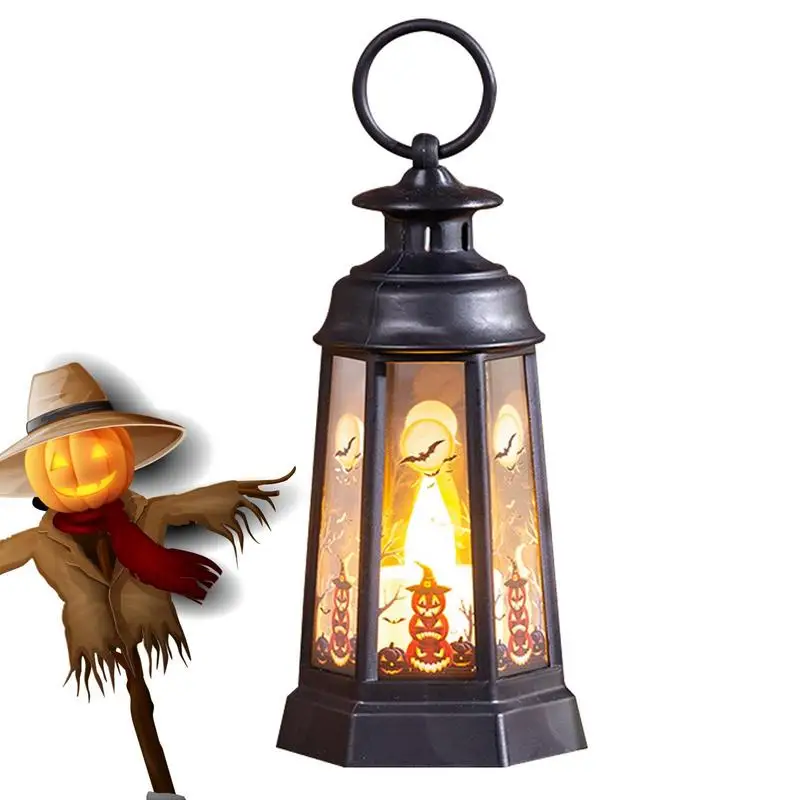 

Pumpkin Lantern Lights Halloween Led Light Lantern Table Centerpiece With Handle Festive Led Halloween Pumpkin Table Decorations