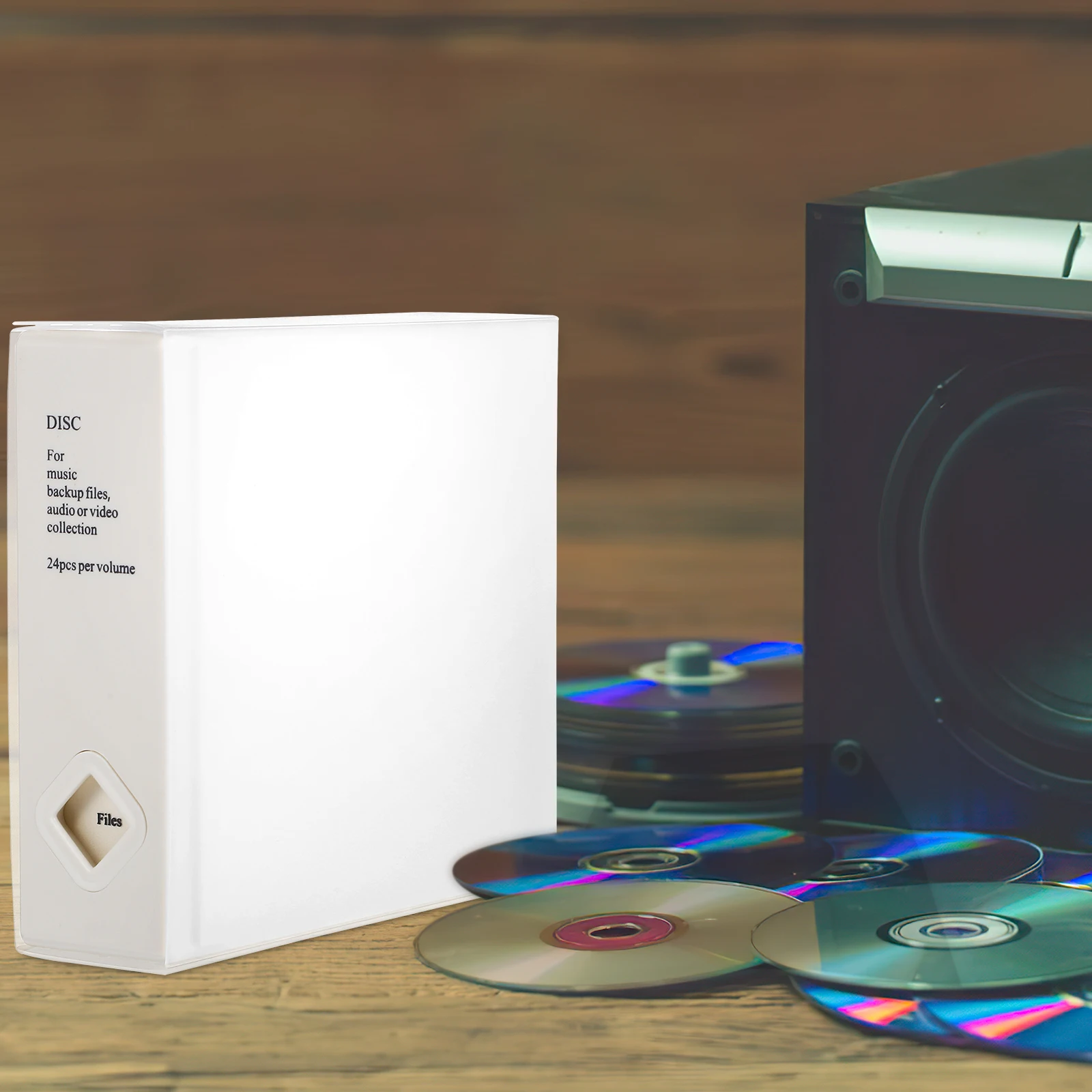 

CD Storage Case Box Organizer PVC Non-Woven Fabric Protective Sleeve Dustproof Water-Resistant Portable Travel for DVD
