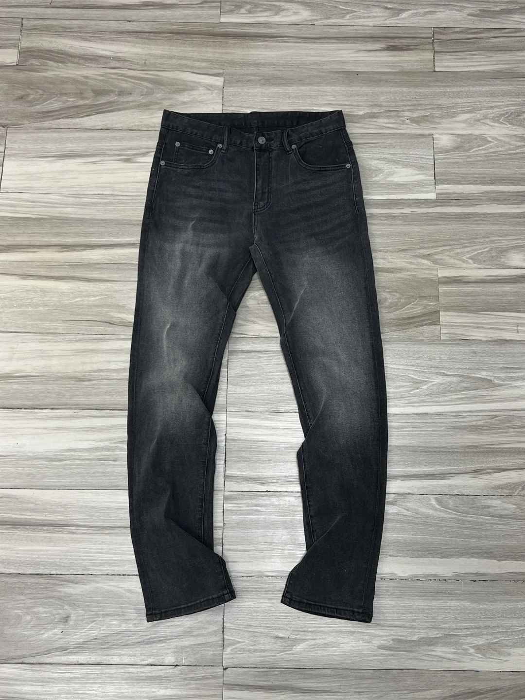 

Мужские джинсы прямого кроя, облегающие, дышащие, эластичные, для весны и лета, модные, повседневные, со средней посадкой, с пятью карманами