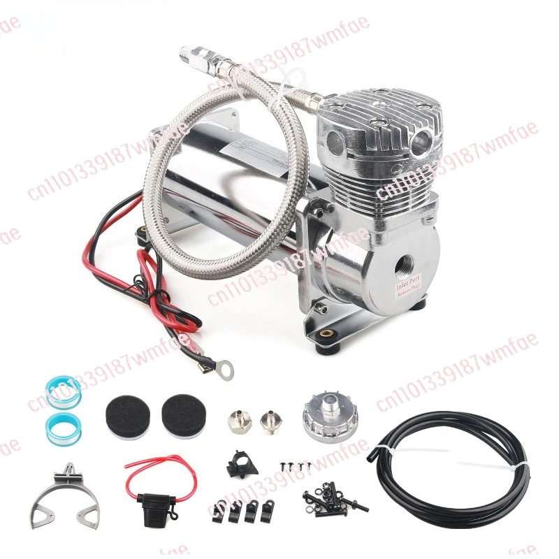Car Modification Pneumatic Suspension Suspension Air Pump 12V Air Compressor Car Tire Inflator Pump 1/4NPT
