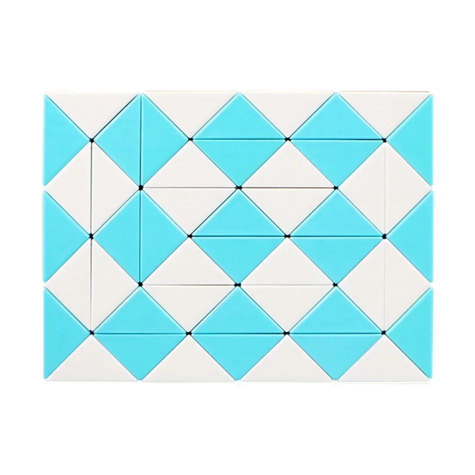 QIYI Diy 48 Segments Magic Snake Ruler Cube Puzzle Speed Antistress Cubes Twist Folding Profissional Toy for Kids  Creative