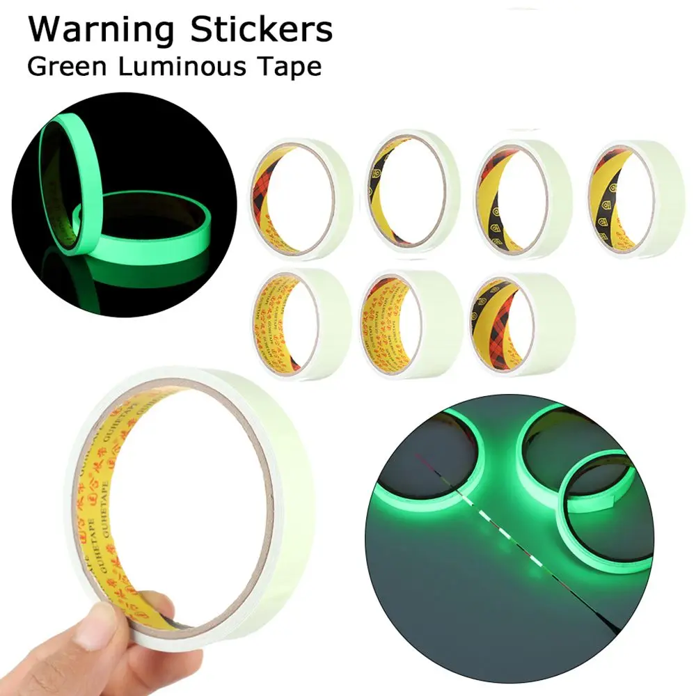 Green Security Decoration Decorative Tape Glow In The Dark Stage Adhesive Tape Warning Stickers Luminous Tape Fluorescent Tape
