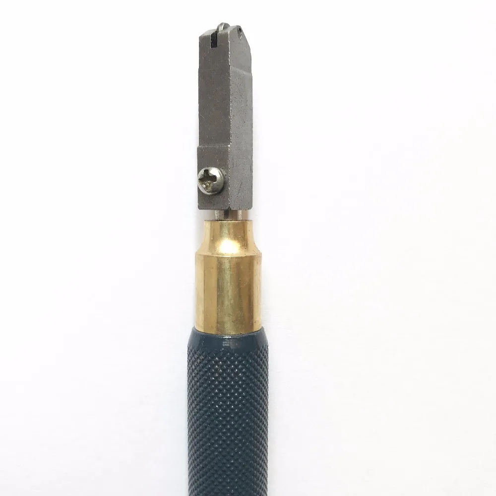 TC-10 POGUT Glass Cutter with Narrow Cutter Head Metal Handle for 2-8mm Shape Glass Cutting