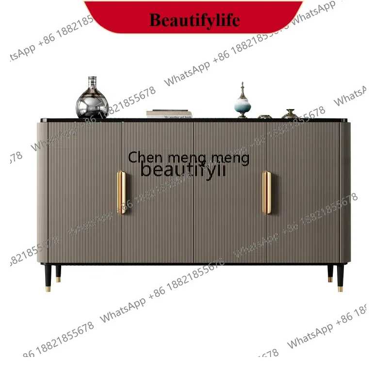 

D178 Y Light luxury dining Modern marble porch cabinet Living room partition decorative Simple shoe cabinet