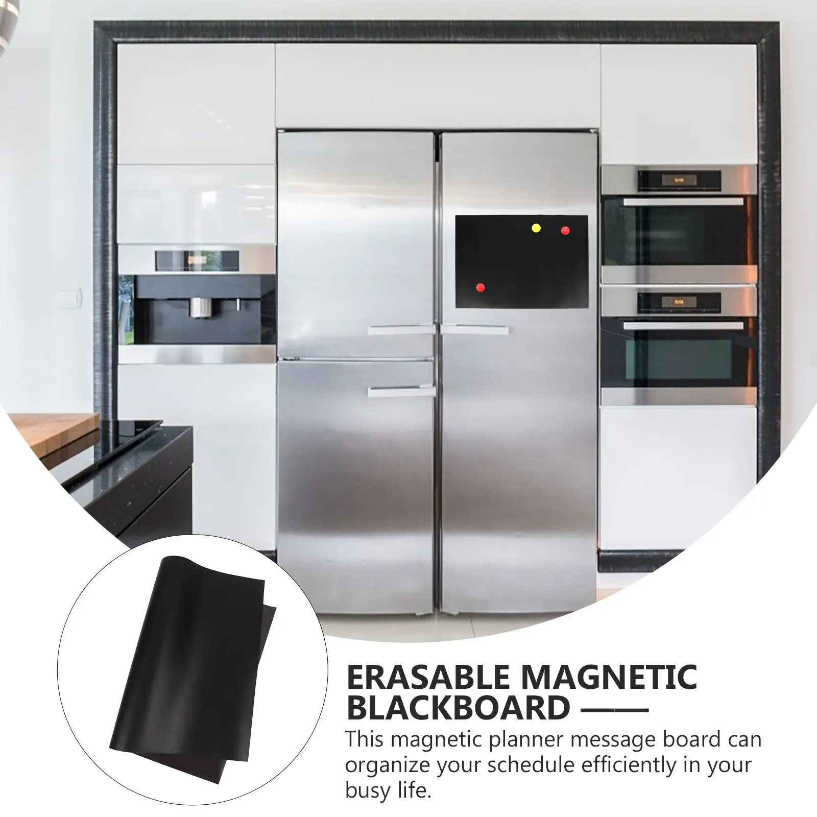 

Magnetic Dry Erase Blackboard Kitchen Fridge Magnet Chalkboard Stickers Organizer Schedule Planner