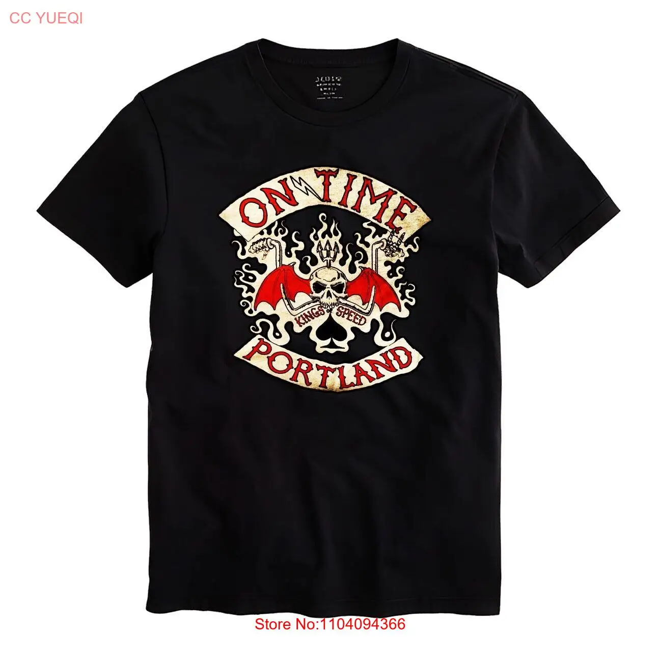 

Футболка On Time Portland Мужская унисекс Черная рубашка Размер S-5XL