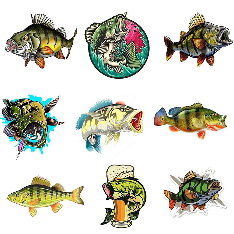 

Car Sticker for Peacock Bass Fish Anime Motorcycle Decal Funny Vinyl Creativity Laptop Decals Decor Car Accessories