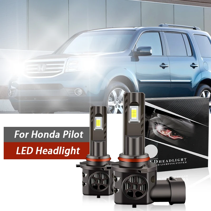 

2pcs Car Headlight 6000K White Auto fog Light 12V LED Bulb Kit For Honda Pilot 2006 2007 2008 2009-2014 2015 2016 2017 2018