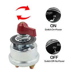 150A High Current Master Battery Disconnect Switch 200A Duty Master Battery Power Cut Isolator Kill Switch for Car, Vehicle, RV