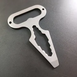 New Multifunctional EDC Self-defense Spiked Defense Outdoor Combined Wrench Stainless Steel Bottle Opener Camping Tool