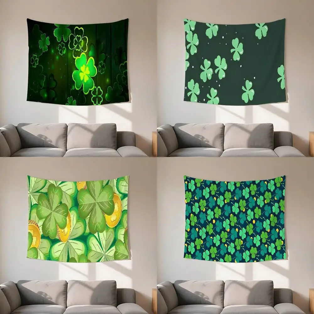 Four Leaf Clover Tapestry Customizable Tapestries Of Various Styles,wall Hangings, Celebrity Photo Printing,wall Hangings