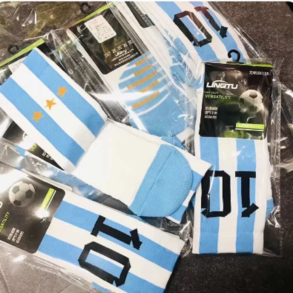 Professional soccer socks Paris Club Star number football sock Men's sports socks Men's socks Football socks Middle tube socks image 5