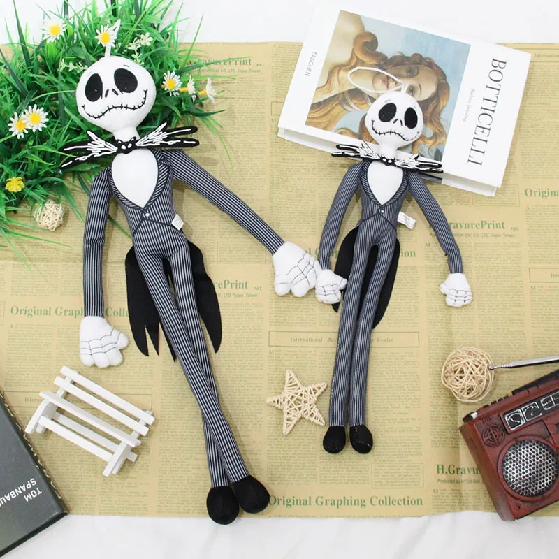 

The Nightmare Before Christmas Slenderness Soft Plush Toys Jack Skellington Doll Festival Props Pendant Accessorise Kids Gifts
