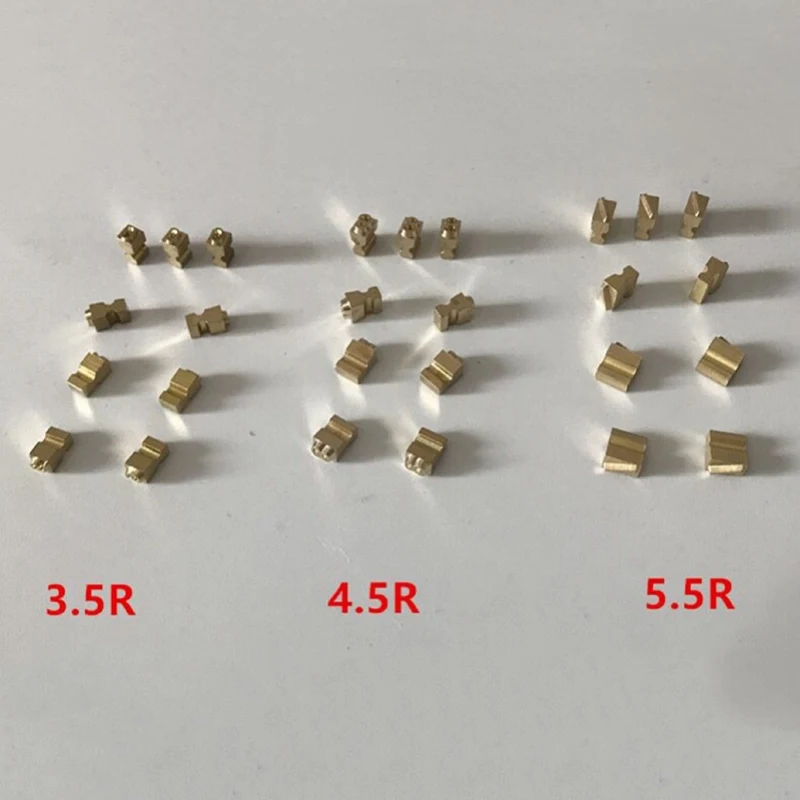 1 peça 3.0*3.5*6.8mm tipo r 0-9 máquina de codificação de vedação de roda de tinta letras de cobre carimbo números de latão para MY-380F alta qualidade novo
