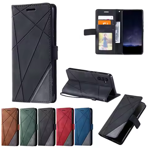 Wallte Hijab Edge Magnetic Flip Leather Case For Samsung Galaxy S24 Ultra S23 FE S22 S21 S20 S10 Plus S9 Note 20 10 Lite Cover