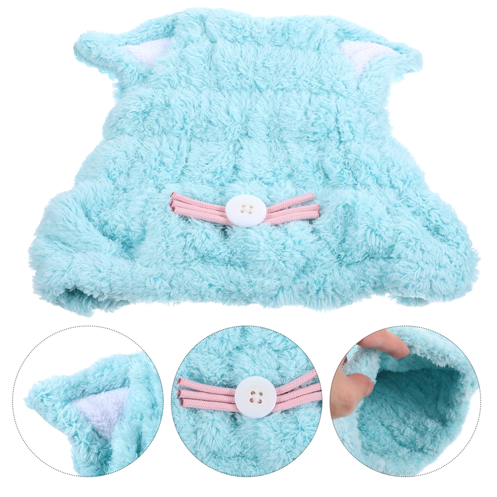 

Cat Hair Cap Super Absorbent Fast Drying Shower Caps Bathing Hair Accessories Lightweight Portable Bathroom Towels