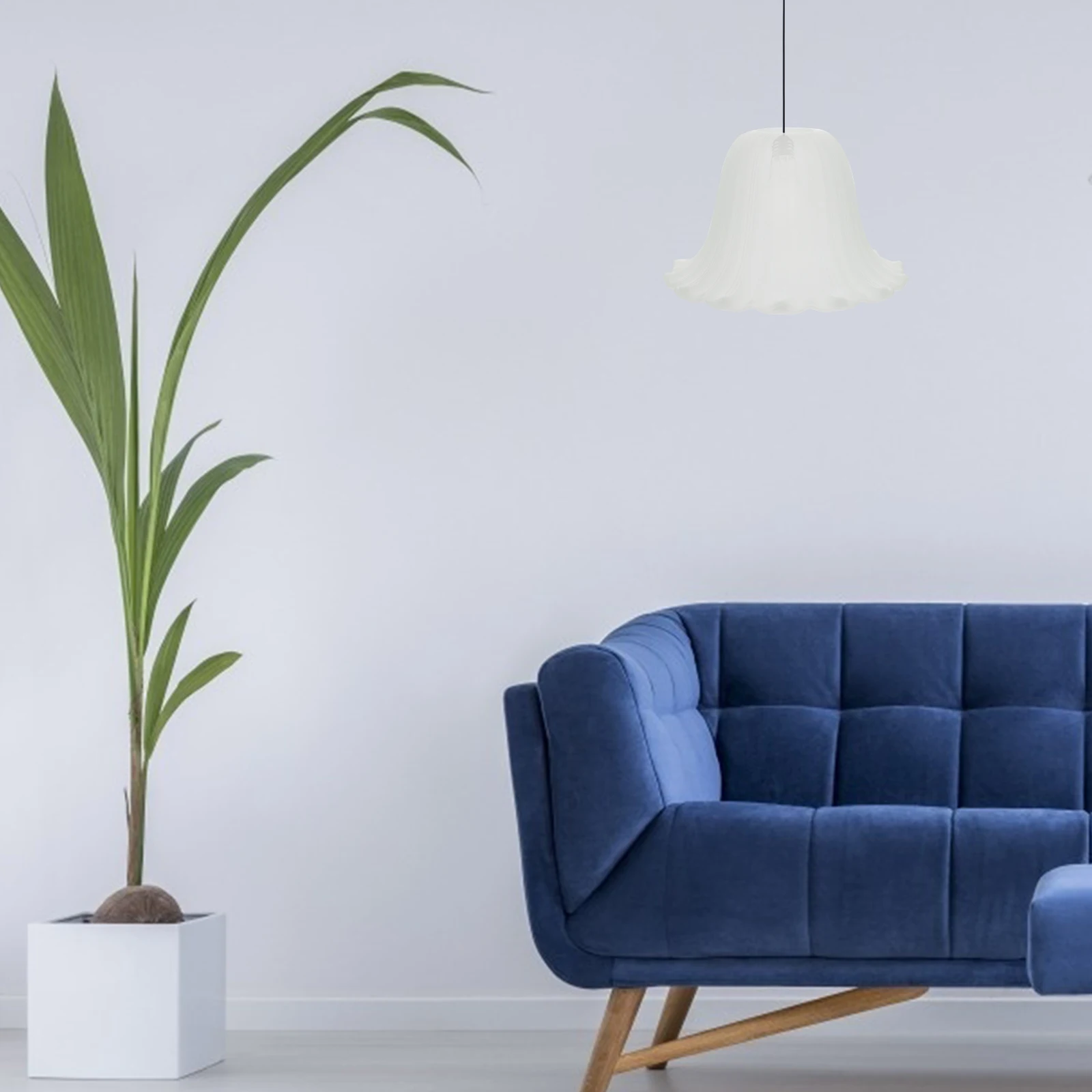 

1Pcs Glass Lamp Cover Stylish Reusable Shade for Ceiling Light Candelabra Bulb Fixture Modern Decorative Lampshade Household