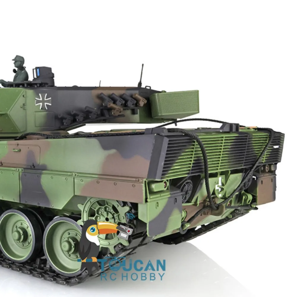 

Toys Heng Long 1/16 7.0 Plastic Leopard2A6 RC Tank 3889 W/ 360° Turret Barrel Recoil Ready to Run Model TH17576