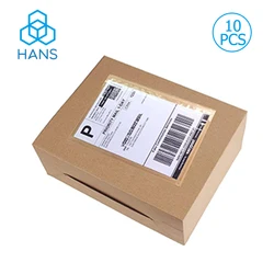 Clear Self-Adhesive Packing List Envelopes 10PCS Plastic Shipping/Mailing Pouch Enclosed Bags for Packing Slips Invoice Label