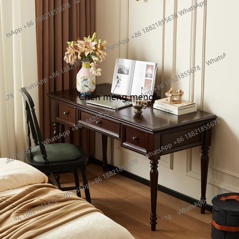 

American Retro Desk for Home Study Bedroom Office Writing Desk Student Computer Desk