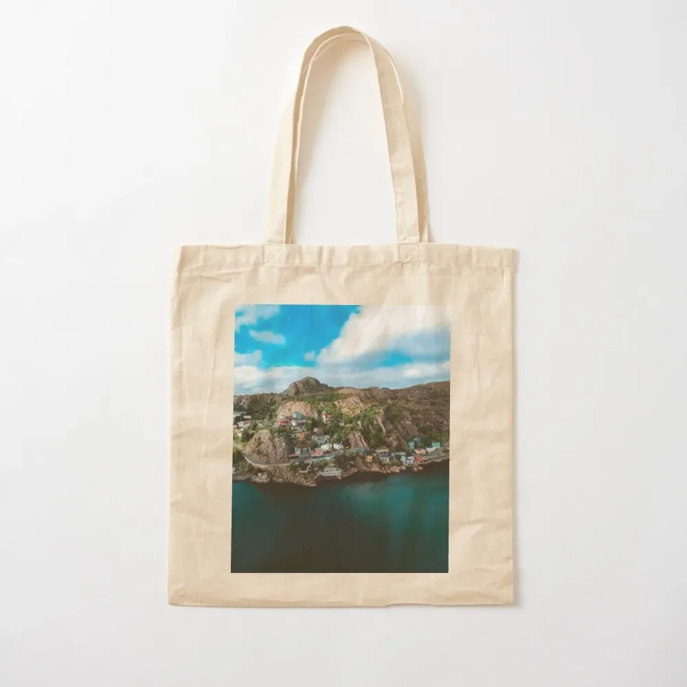 

Island views in St. johns, Newfoundland Tote Bag Canvas bag for women Fabric custom men's