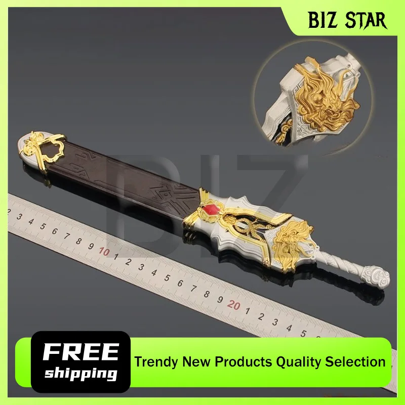 

30 см/11,81 дюйма Коллекционные модели древних оружейных аксессуаров: большой меч Драконьего Источника с ножнами из сплава, игрушки, украшения, для настольного дисплея
