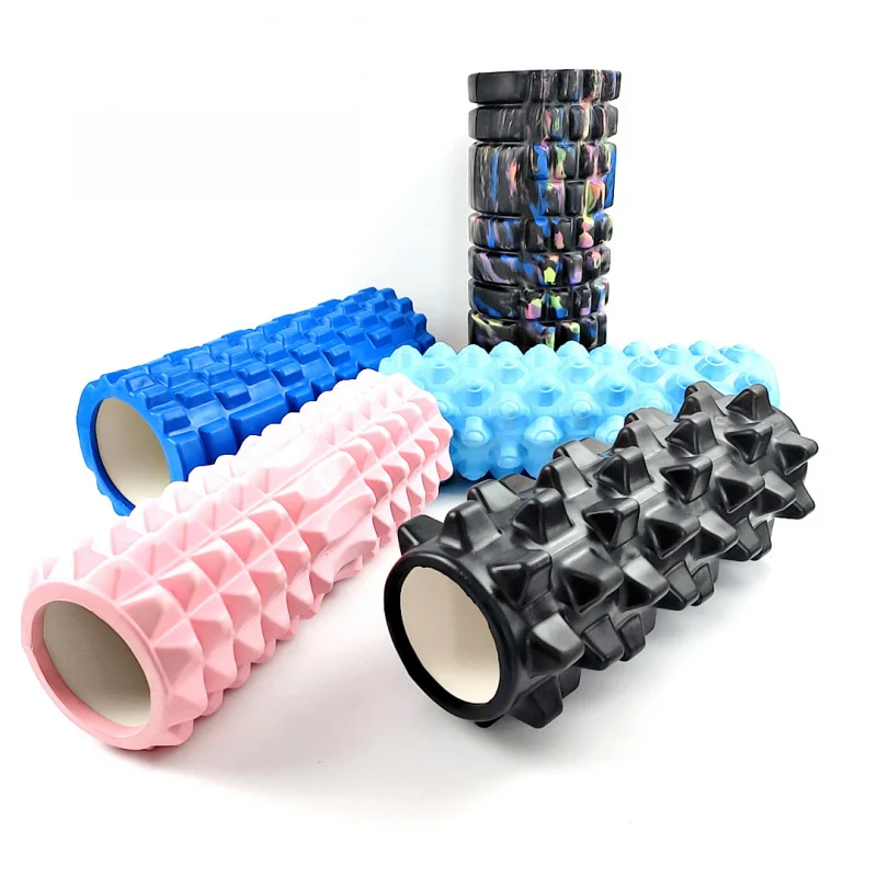 

33CMHollowEVAYoga Column Muscle Relaxation Foam Roller Wolf Tooth Roller Leg Massage Fitness Pilates Column