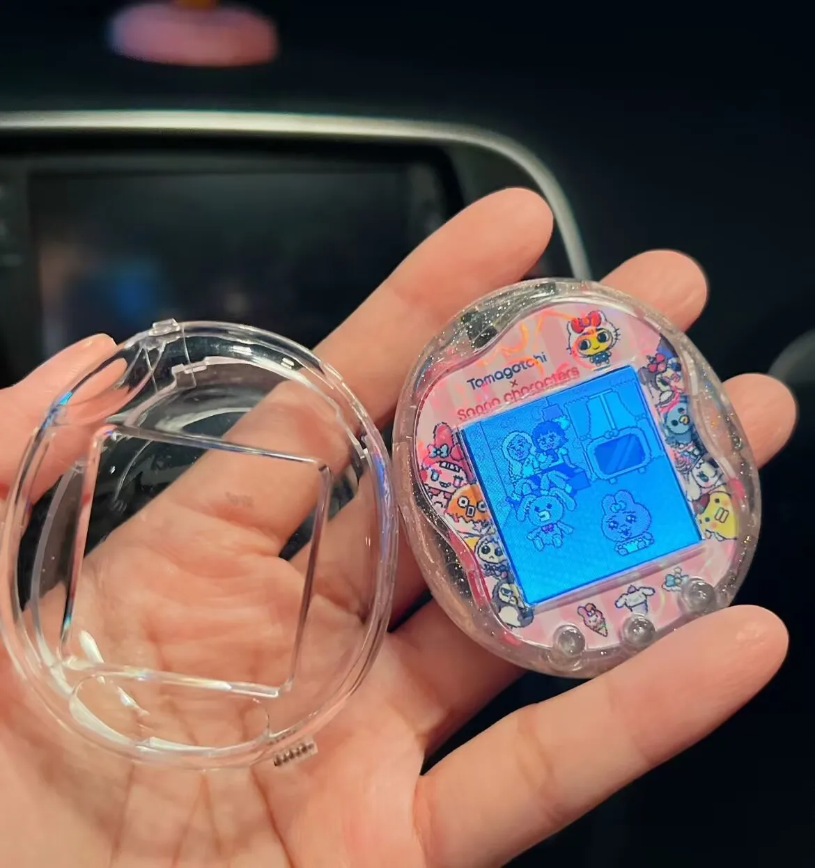 반다이 타마고치 스파클링 핑크 유니 교체용 쉘 (쉘만, 내부 칩 없음)