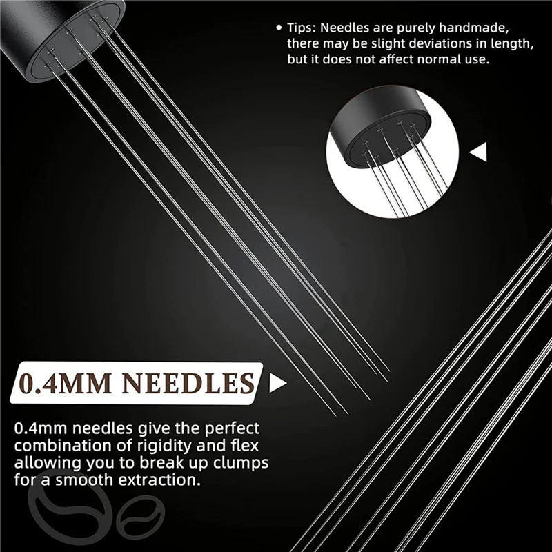 【شعبية】2X أداة تقليب قهوة اسبريسو إبرة يدوية أداة WDT أداة توزيع إبرة اسبريسو باريستا