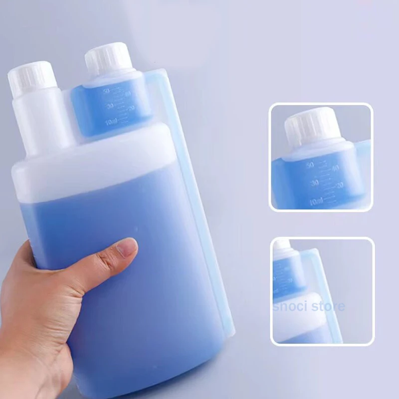 HDPE Graduated Storage Bottles With Leak-Proof Lids Clear Markings For Scientific Laboratory Experiment Reagent Bottle,1Piece
