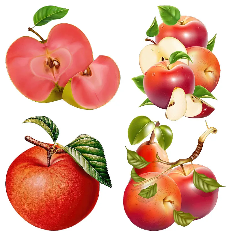 Three Ratels CO80 Lucky Red Apple Colorful Fruit Sticker Home Decoration Decal