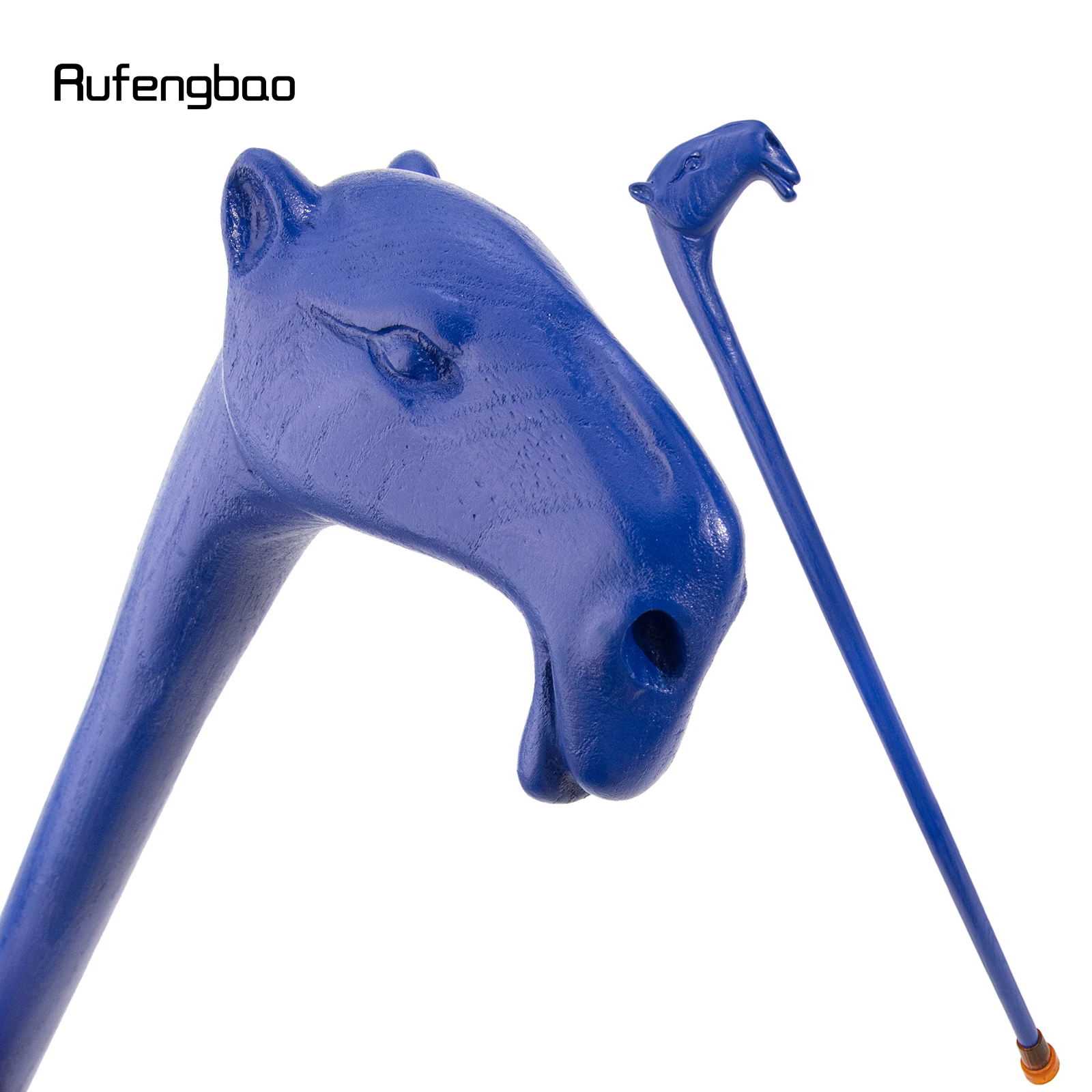 Deep Blue Camel Wooden Fashion Stick Decorative Vampire Cospaly Party Wood Cane Mace Wand Crosier 94cm  Performance Stage Cane
