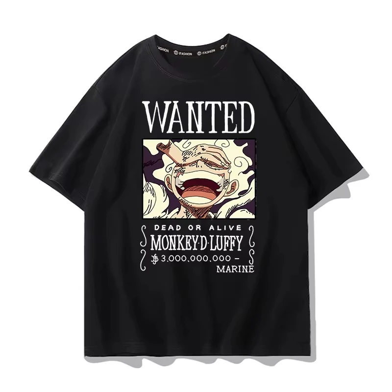 

One Piece Pattern T-shirt Anime T-shirt Men's Style Summer 2026 Fashion Short Sleeve Shirt
