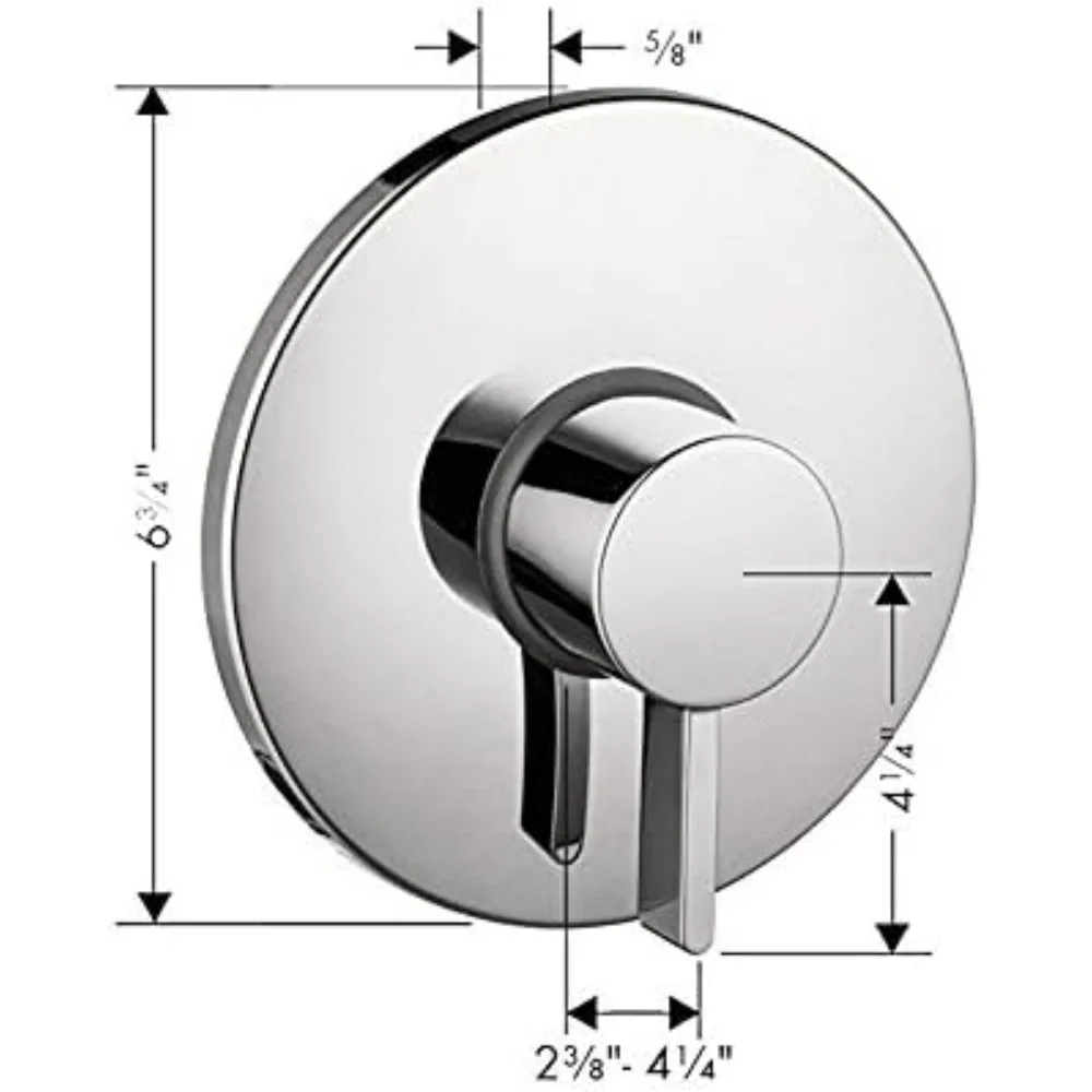

Ecostat Modern Premium Volume and Auto Temperature Control 2-Handle Thermostatic Shower Valve Trim