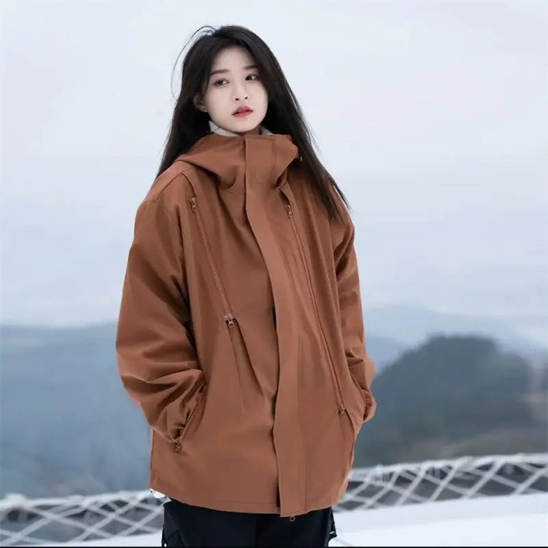 Spring Autumn New Women Charge Coat Women Hooded Women Windproof Coat Women Tops Jackets M-5XL