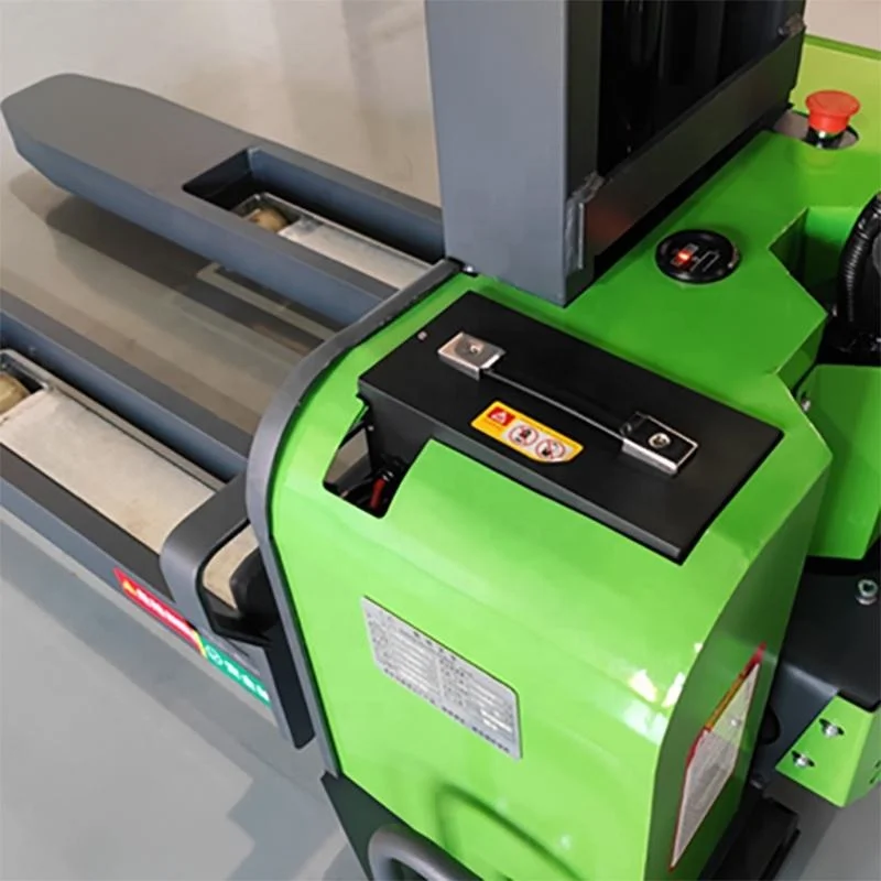 700kg Cheap Portable Full Forklift Electric Pallet Self Loading Stacker Truck Machine