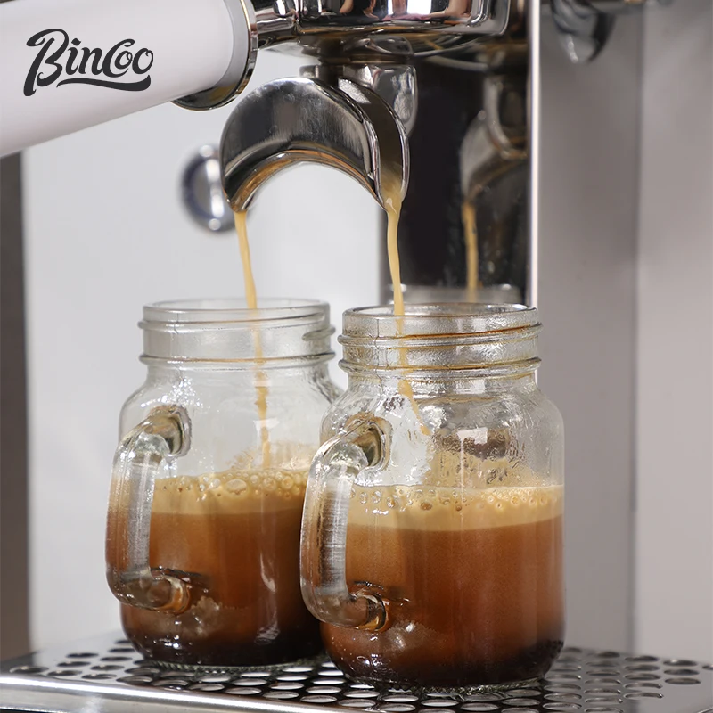 Bincoo Wadah Kopi Kaca Tangki Tertutup Tabung Tertutup Vakum untuk Biji Kopi, Teh, Wadah Penyimpanan Dapur