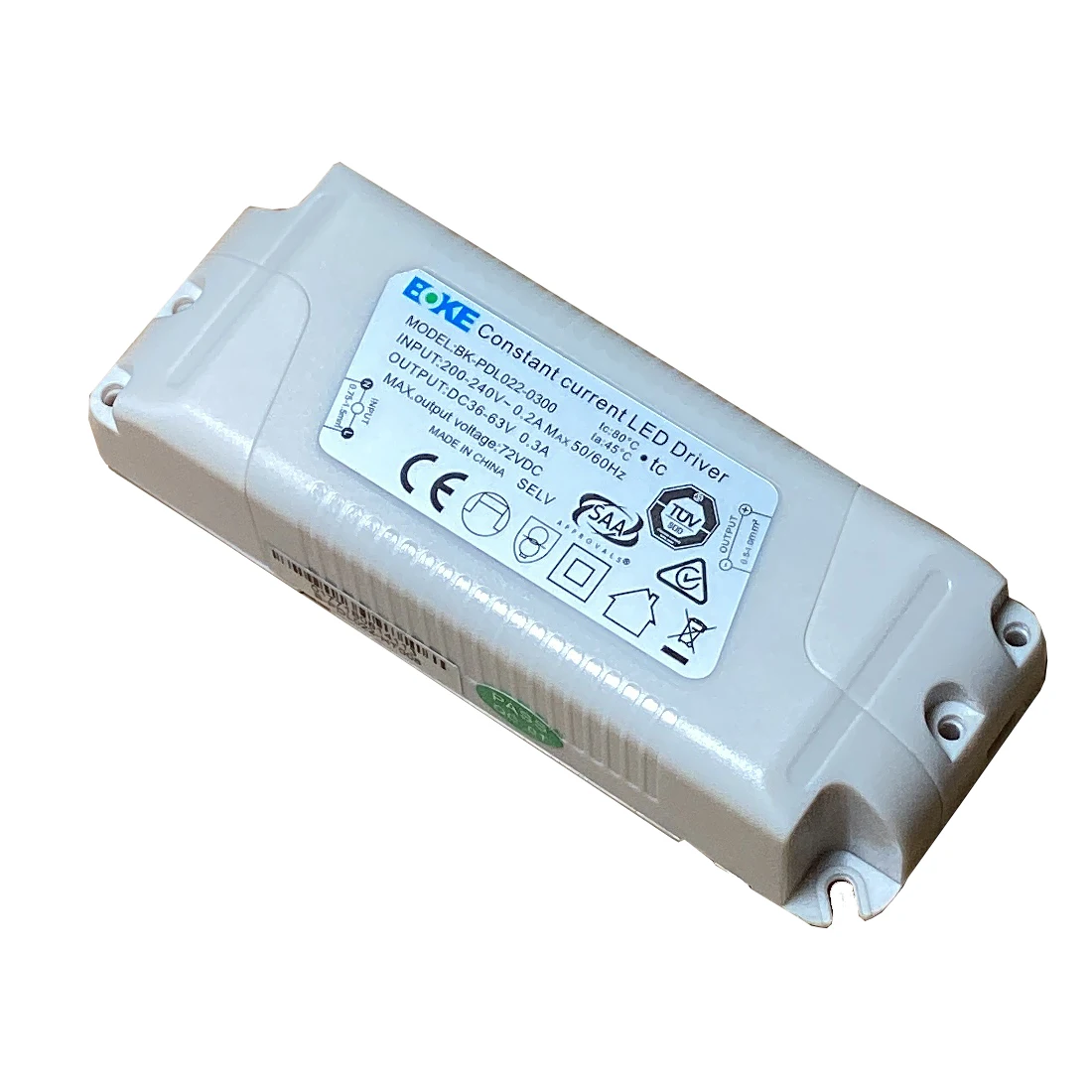 BOKE LED Driver 23W 40W Dual-stage Circuit Flicker Free LED Power Supply Transformer SELV Class 2 for Downlights Spotlights