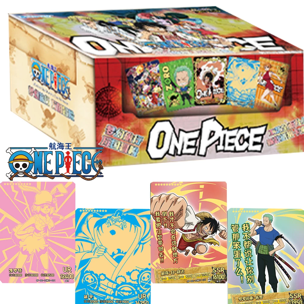 Genuine One Piece Cards Series of Chapters Collection for Children Anime Comics Lead Luffy Hot Gold Card Toys and Hobbies Gifts